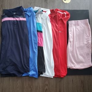 *BUNDLE* 6 golf polos+1 pair shorts. FREE SHIPPING